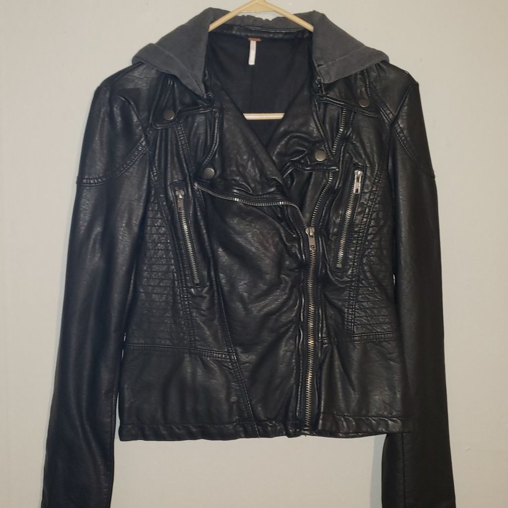 Free People Faux Leather Jacket